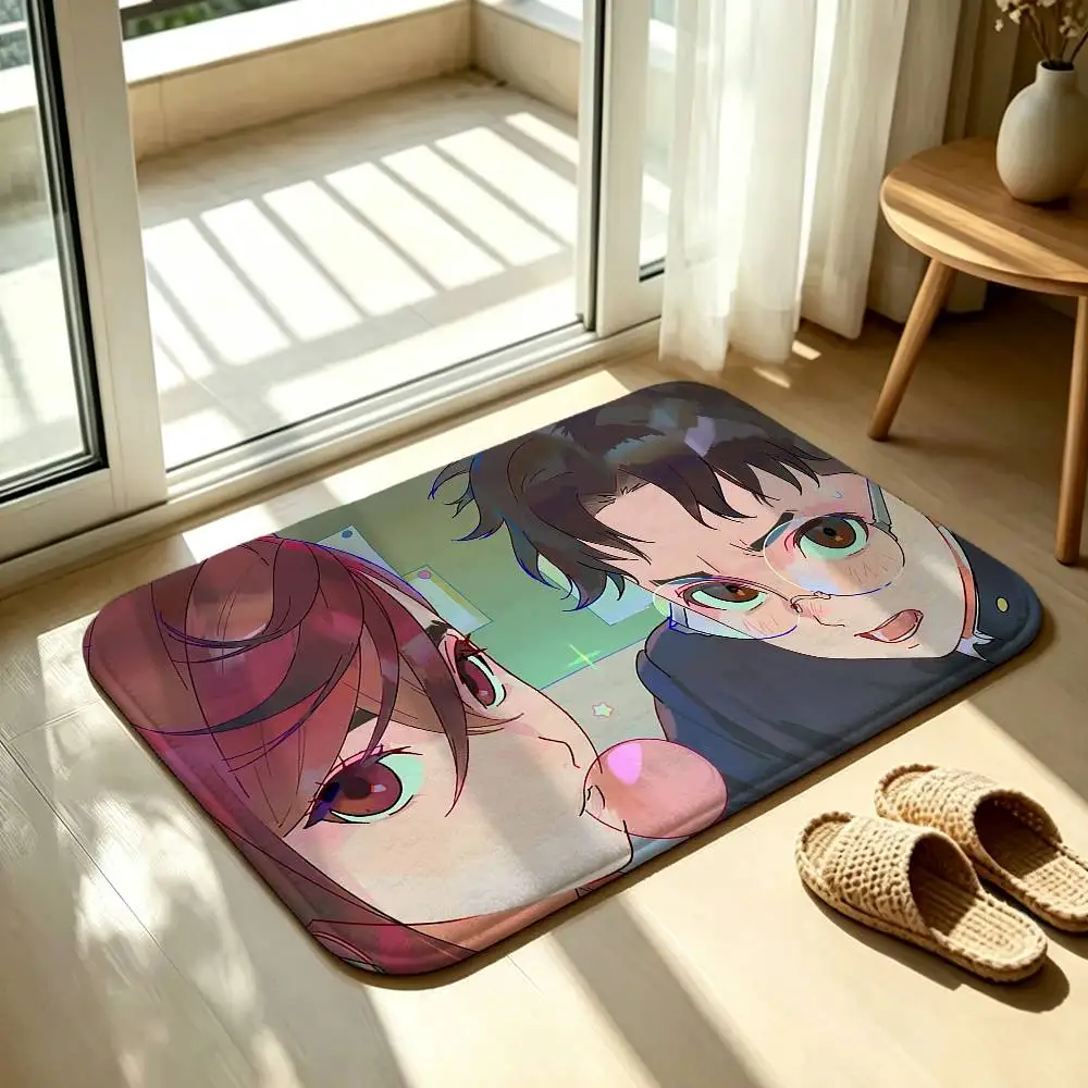 Dandadan Anime Floor Mat Soft Non Slip for Entry Door Bathroom Indoor Home Decorative Carpet