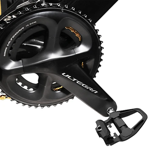 Imagen 2 del producto Pedales de bicicleta de carretera BUCKLOS para SPD-SL, Pedal autoblocante de bicicleta con husillo de titanio con tacos, pedales de carrera, pieza de bicicleta