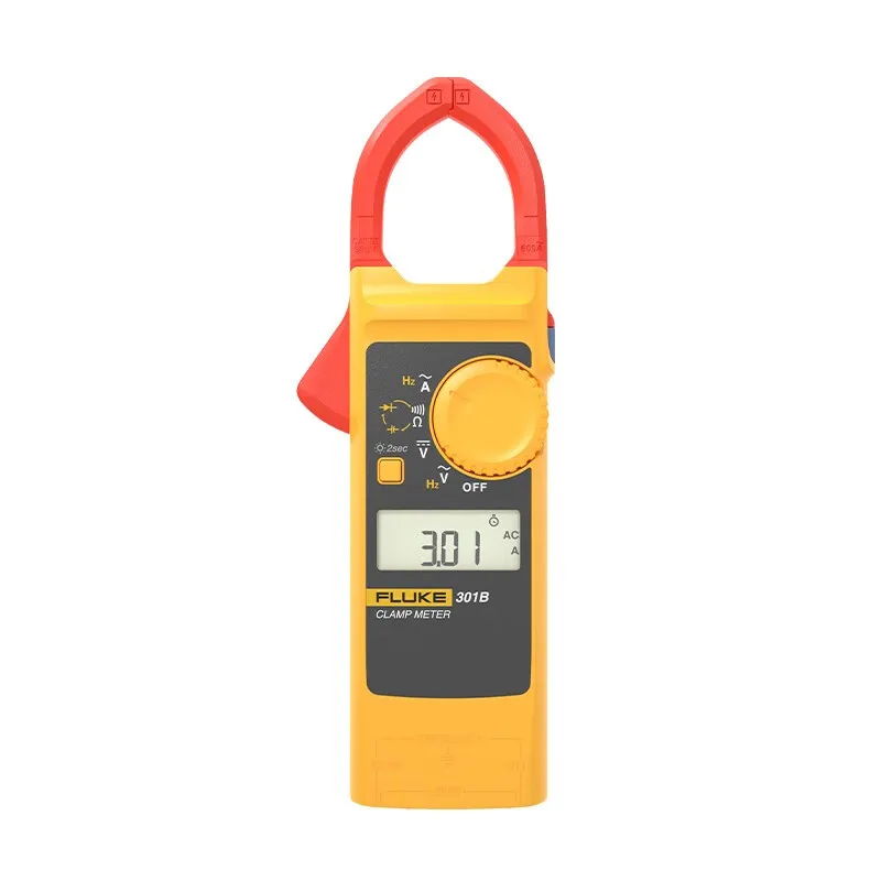 Fluke 301 Series Professional Digital Clamp Meter AC/DC Voltage Tester with ohm, Continuity Measurement