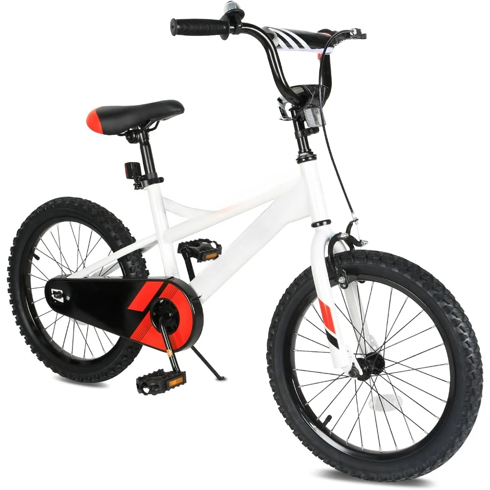 

Kids Bike, 18 Inch Children Bicycle for Boys Girls Ages 4-12 Years Old, Rider Height 38-60 Inch, Perfect for Beginners Bicycle