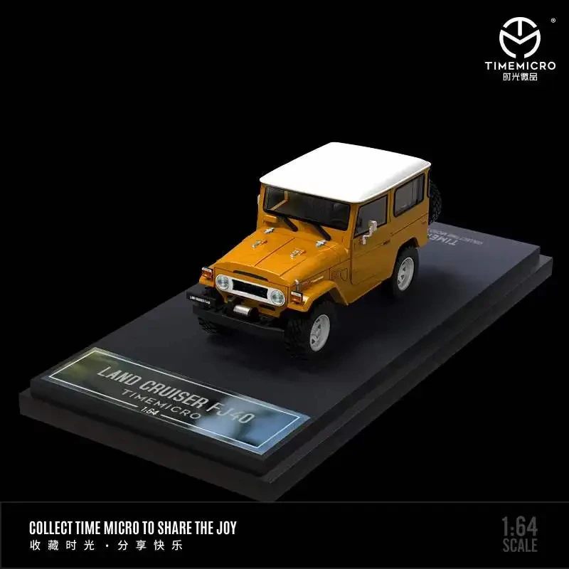 TIME MICRO 1:64 FJ40 Yellow /Green Diecast Model Car