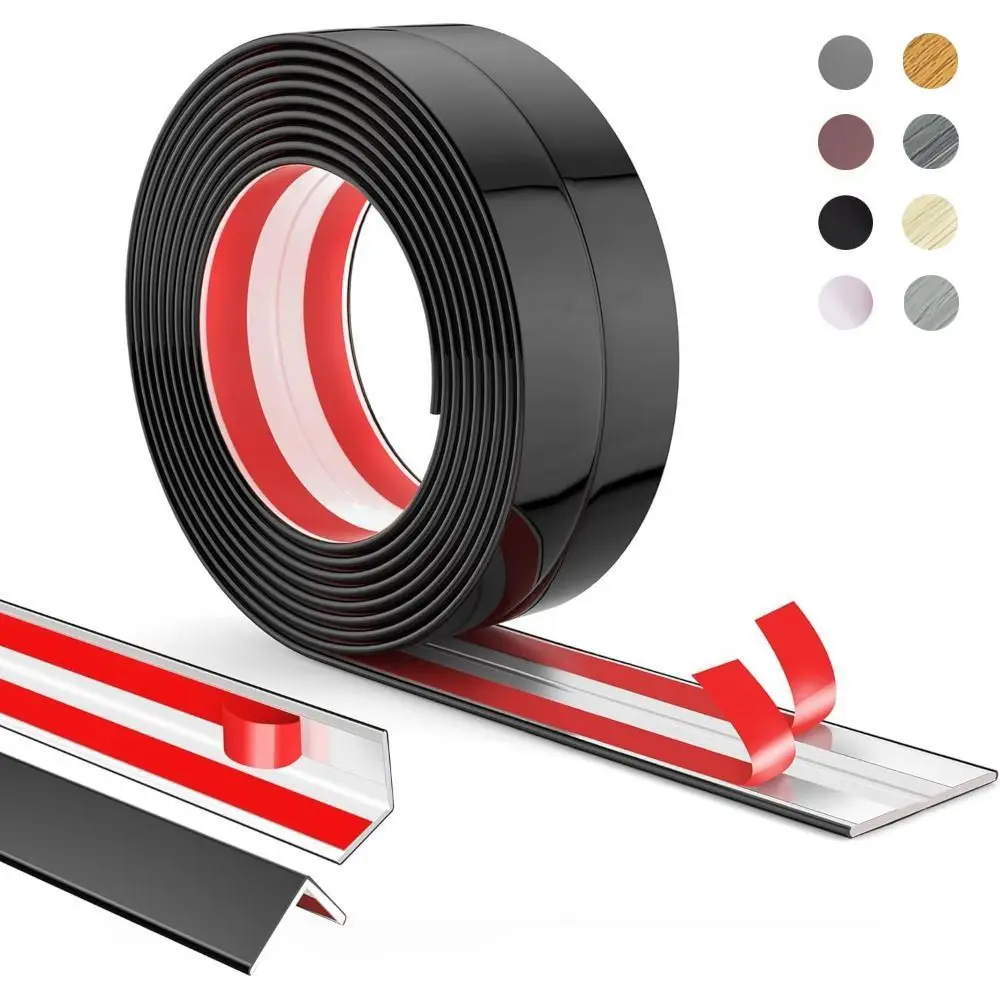 

Self Adhesive Wall Corner Protector Flexible Peel and Stick Corner Moulding Trim Free Cut 3m Caulk Strip Inside Outside