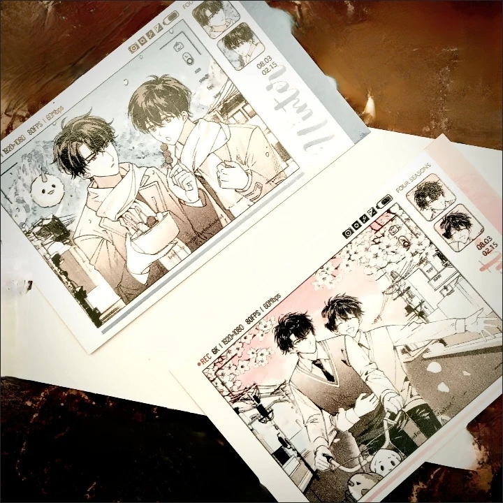 Omniscient Reader Viewpoint Kim Dokja Yoo Jonghyuk Mini Photo Card 4pcs Polaroid Print Stiff Card Desk Display Collectible Gift