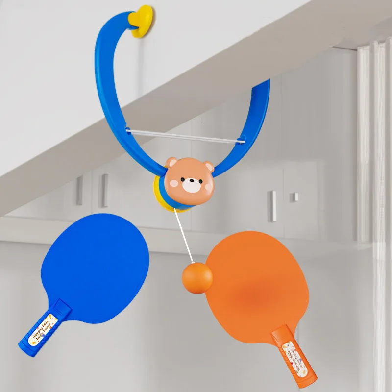 Entraîneur de Tennis de Table suspendu avec raquette, Mini balle de Tennis de Badminton, jeu interactif Parent-enfant, jouet de sport d'intérieur et d'extérieur pour enfants