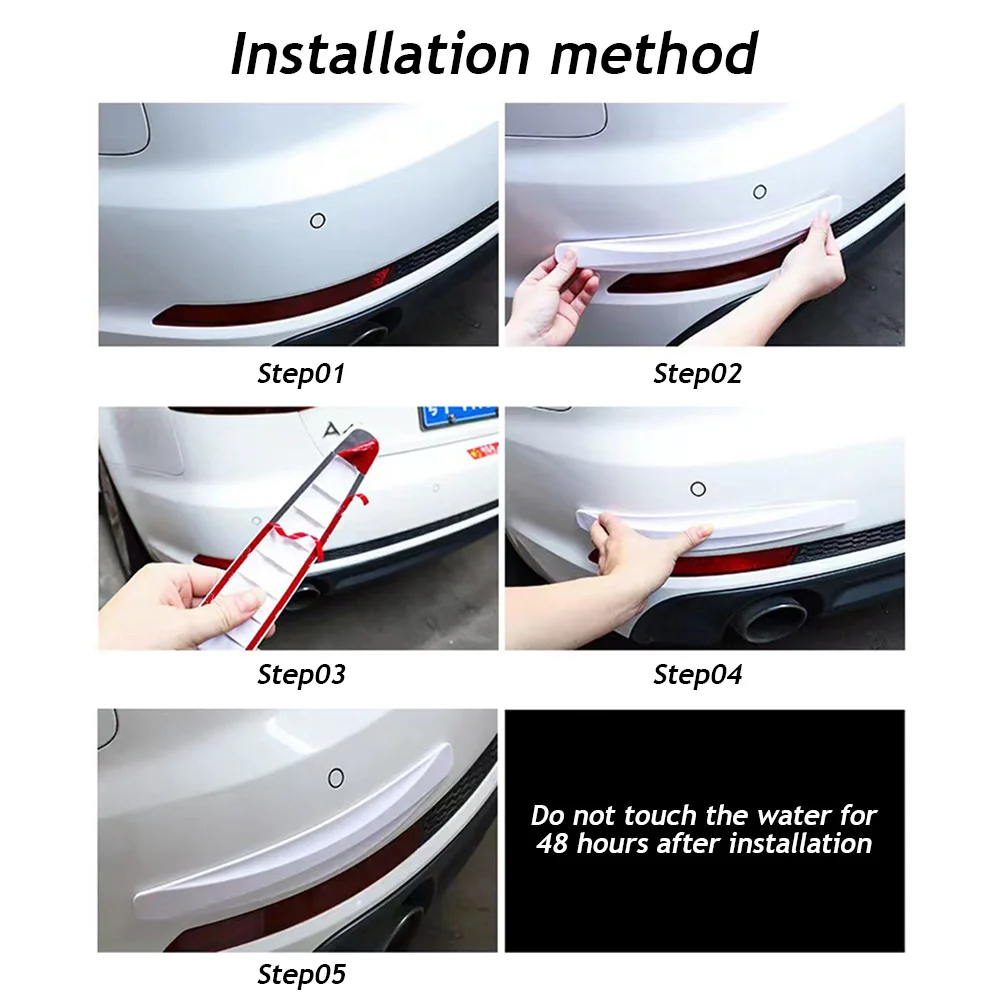 Anti Collision Car Bumper Guard Strip Car Sticker Door Edge Guards Trim Molding Protection Strip Scratch Protector Car Crash Bar