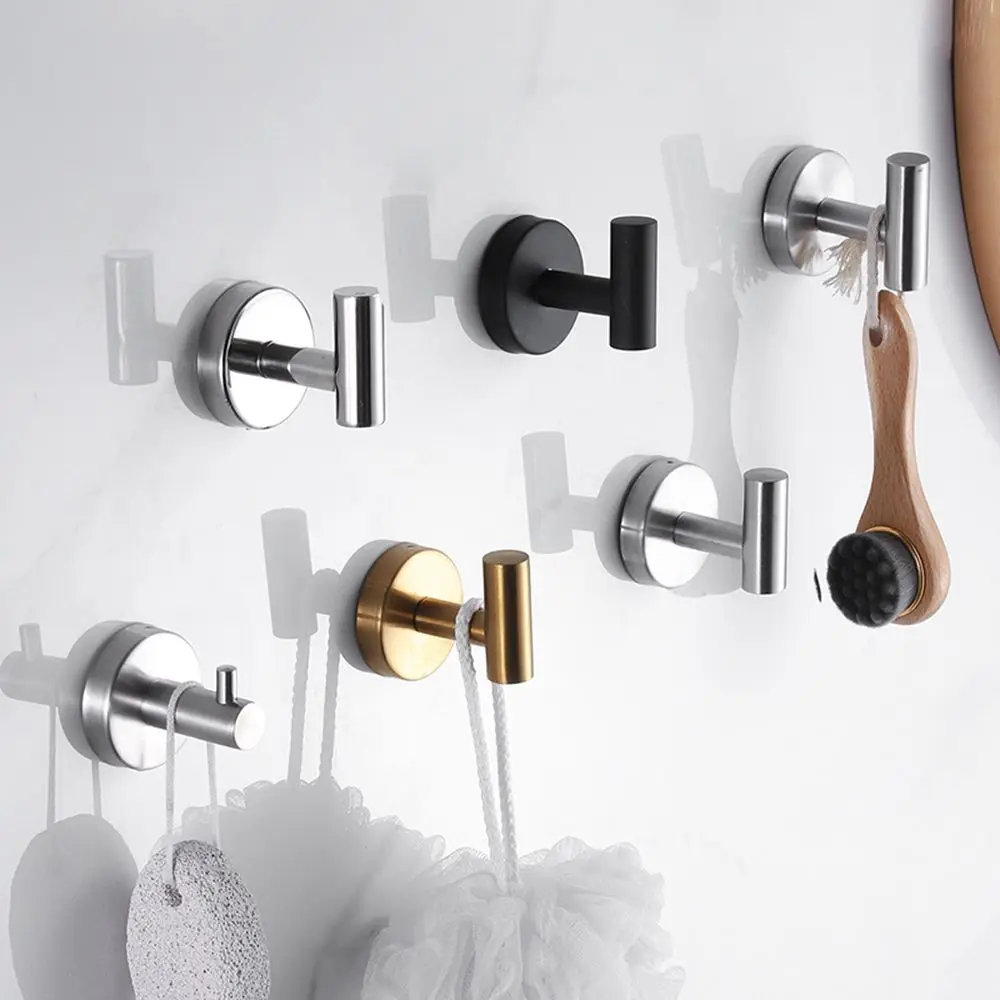 Household For Clothes Bag Hat Decor Hook 304 Stainless Steel Hanging Rack Robe Hook Wall Hanger Keys Holder