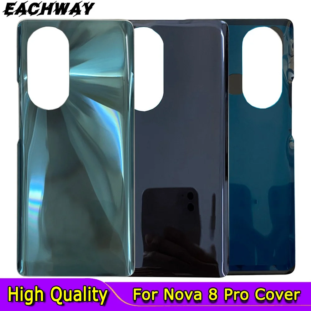 

For Huawei Nova 8 Pro Battery Cover Door Housing Case Glass Cover For Huawei Nova 8 Pro Back Battery Cover