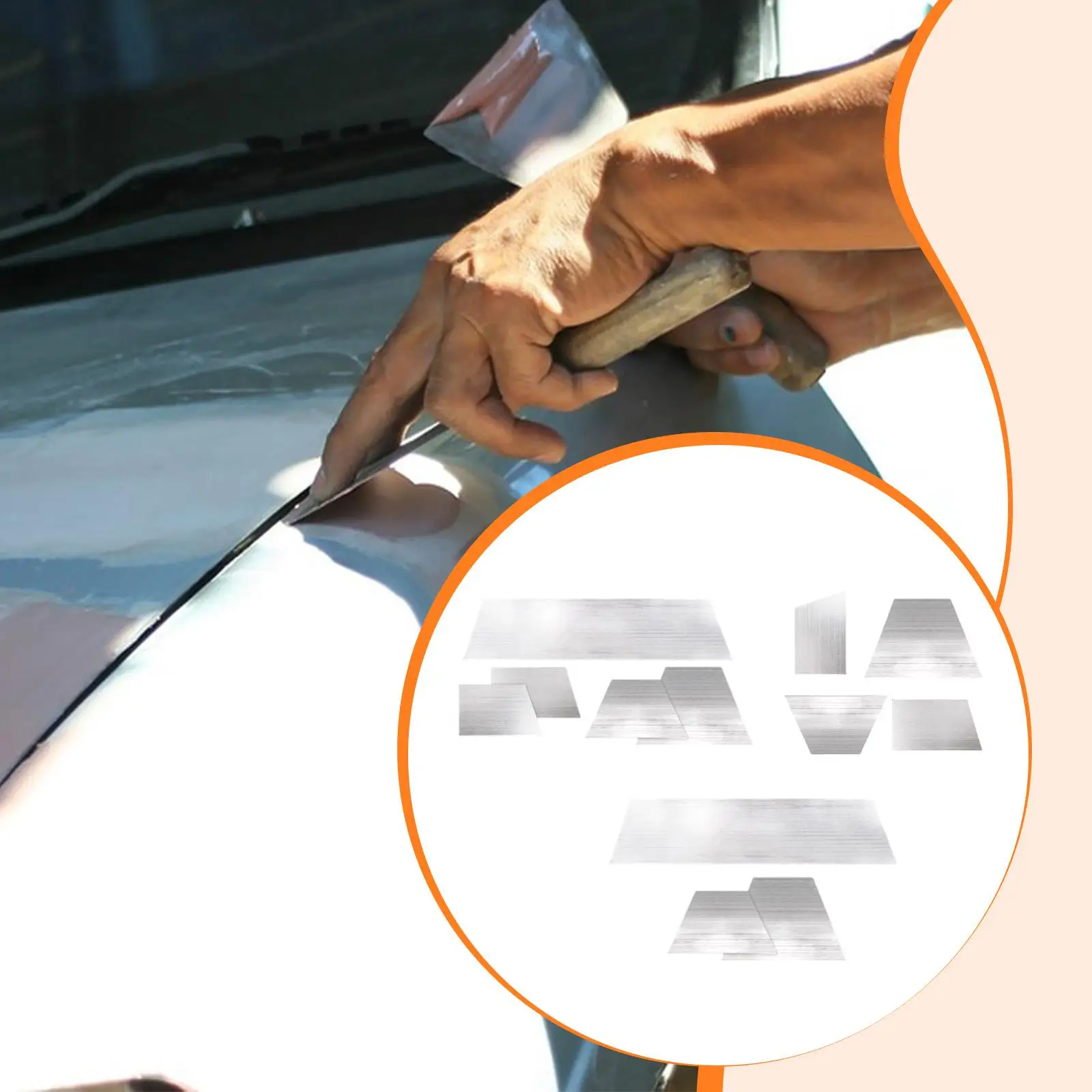 Car Body Filler Spreaders Multipurpose Application Accessories Film Scraper