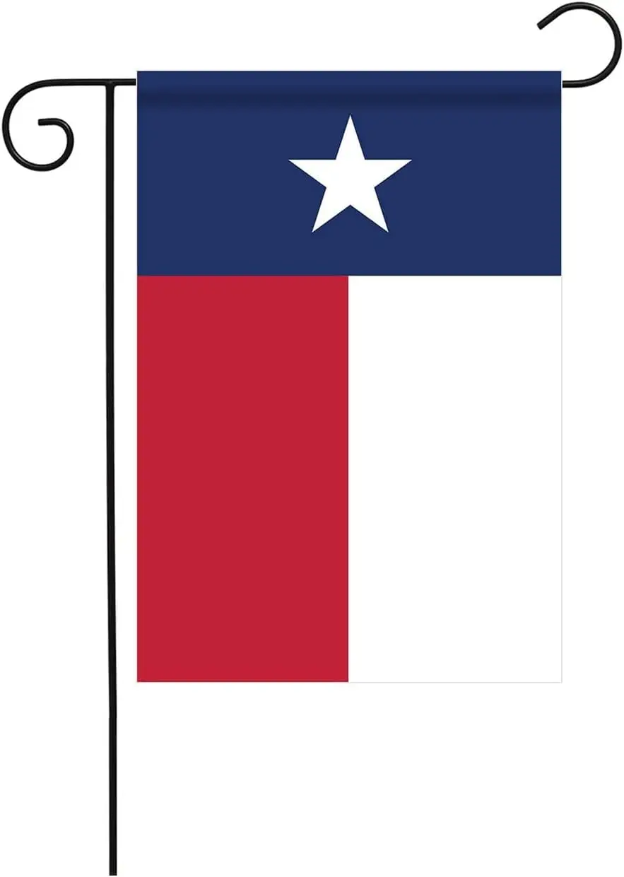 Texas State Garden Flags 12 * 18 Inches Double Sided Vivid Color and Fade Proof Small Indiana Yard Flags for Indoor and Outdoor