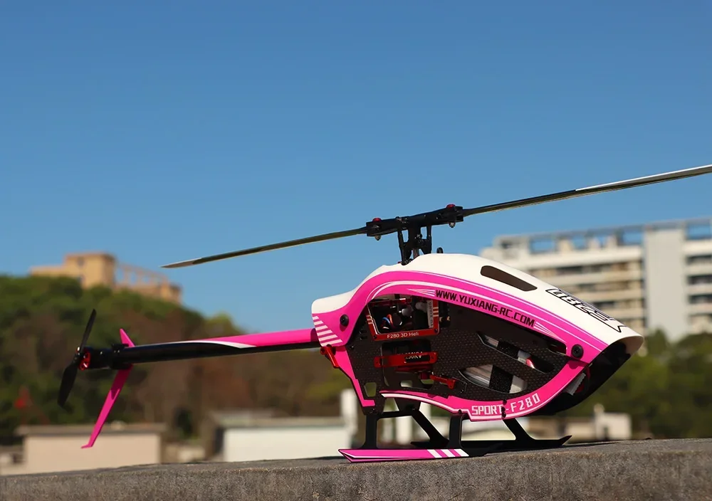 YXZNRC F280 2.4G 6CH 6-osiowy żyroskop 3D6G podwójny bezszczotkowy silnik z napędem bezpośrednim Flybarless helikopter RC