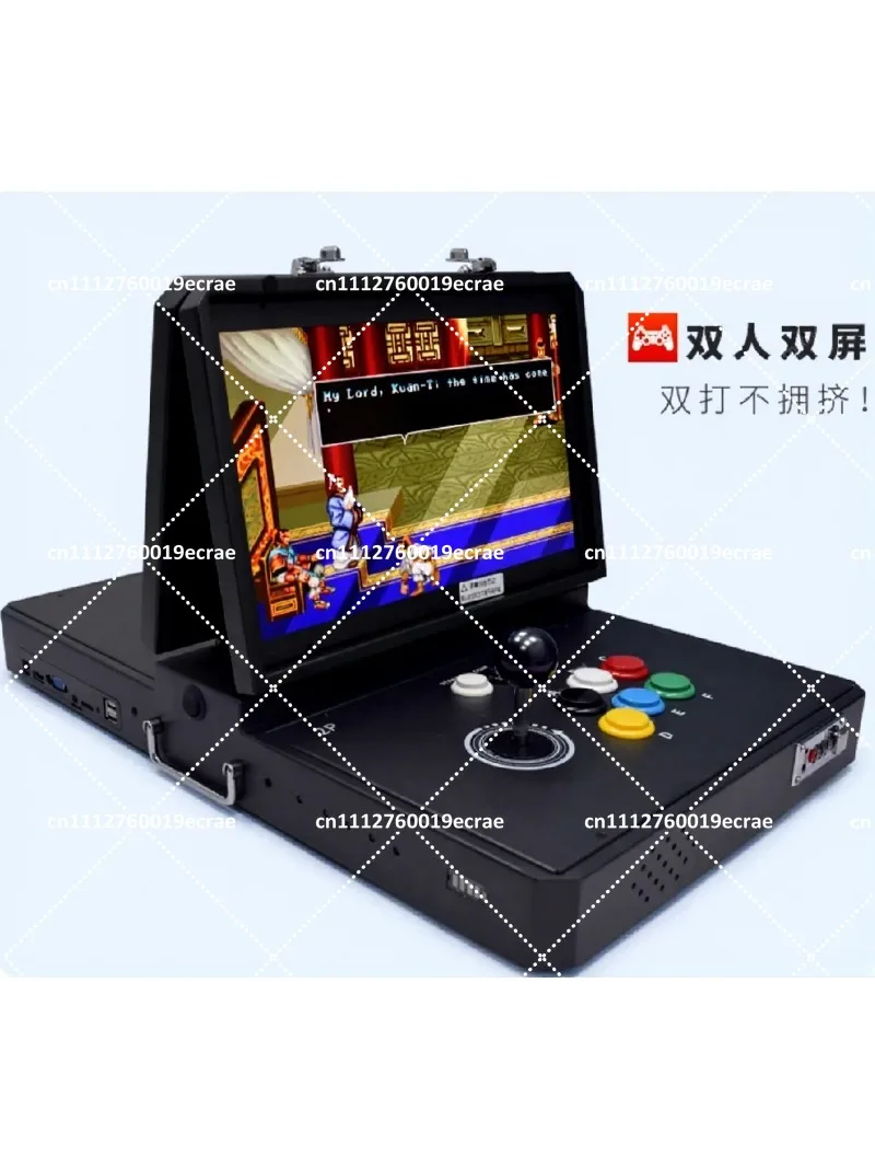 Portable Double Screen Arcade Game Machine Folding Joystick All-in-one Home Console