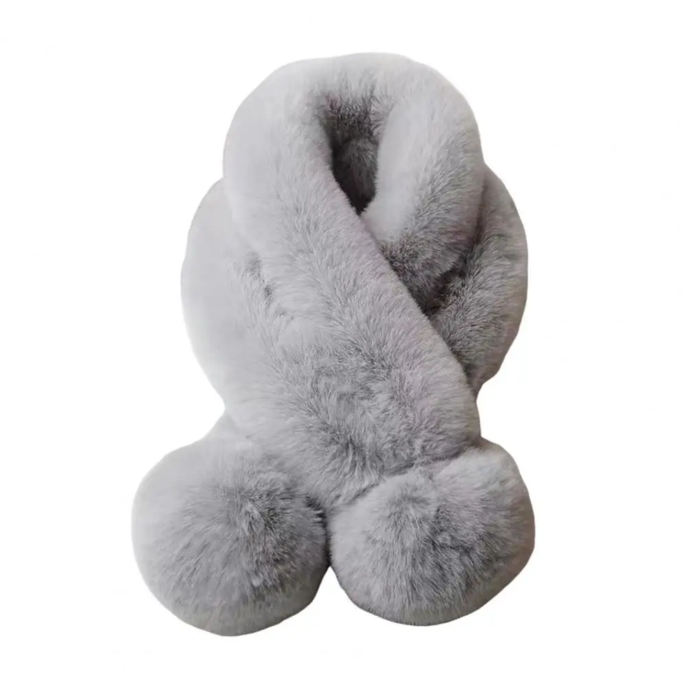 

Зимний шарф, плюшевый зимний шарф с шерстяным шариком, уютные женские аксессуары для холодной погоды