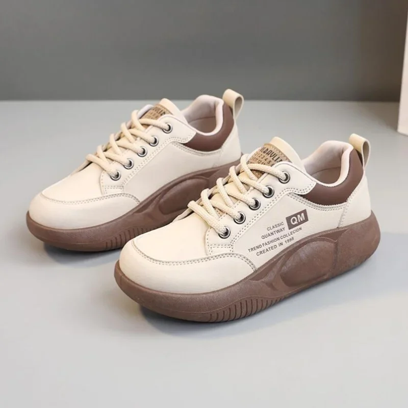 Casual Dames Sneakers Modeontwerper Ronde Neus Dikke Zolen Vrouw Sport Hardloopschoenen Tennis Atletisch Schoeisel