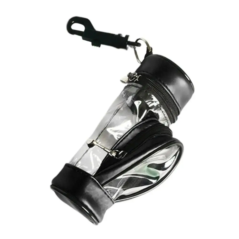 

Portable Golf Ball Waist Pack Waterproof Mini Golf Ball Storage Bag PU Material Can Hold 3 Balls Golf Waist Pouch Golf Training