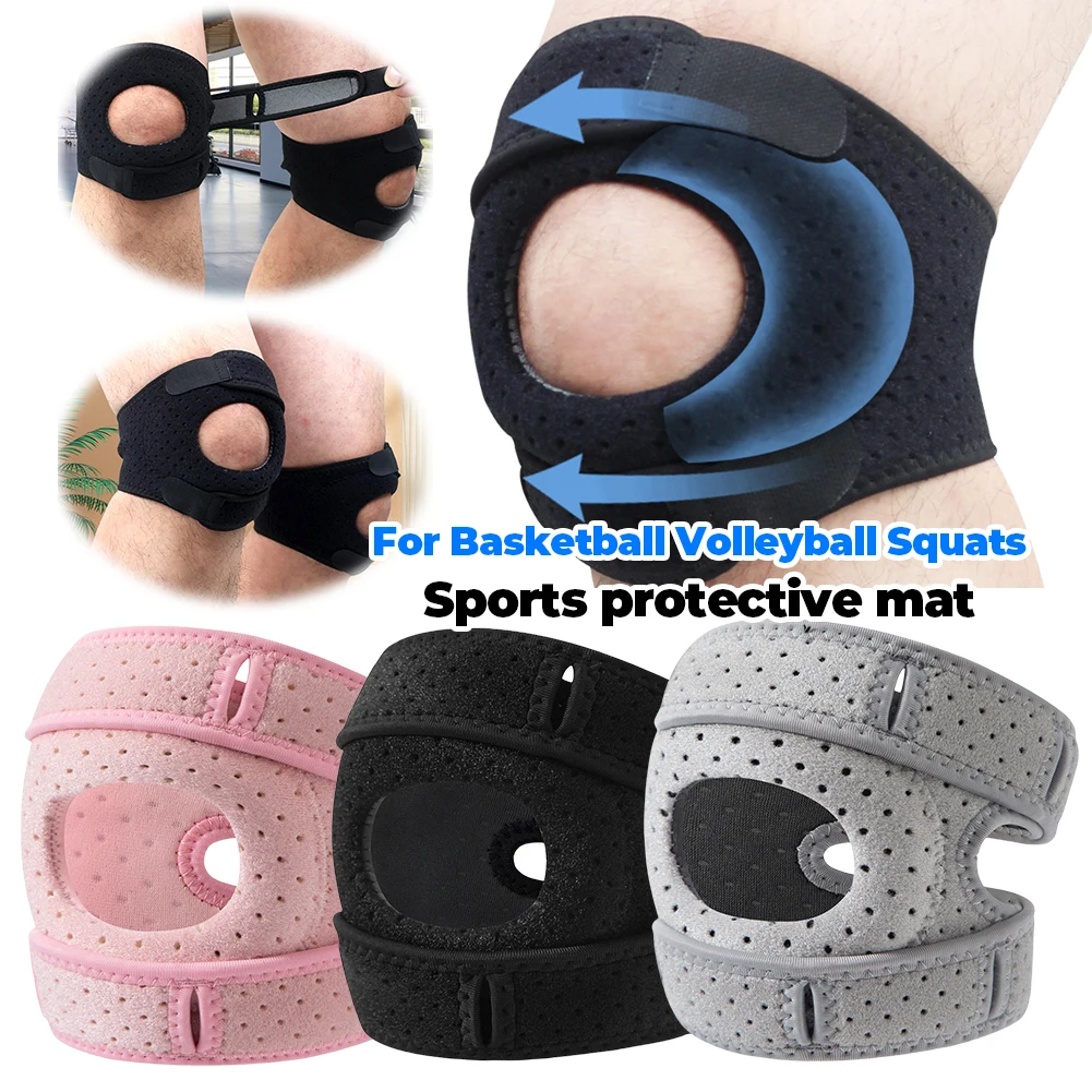 

Наколенник надколенника Регулируемая поддержка колена надколенника Компрессионный рукав для лечения артрита, связок суставов, травм