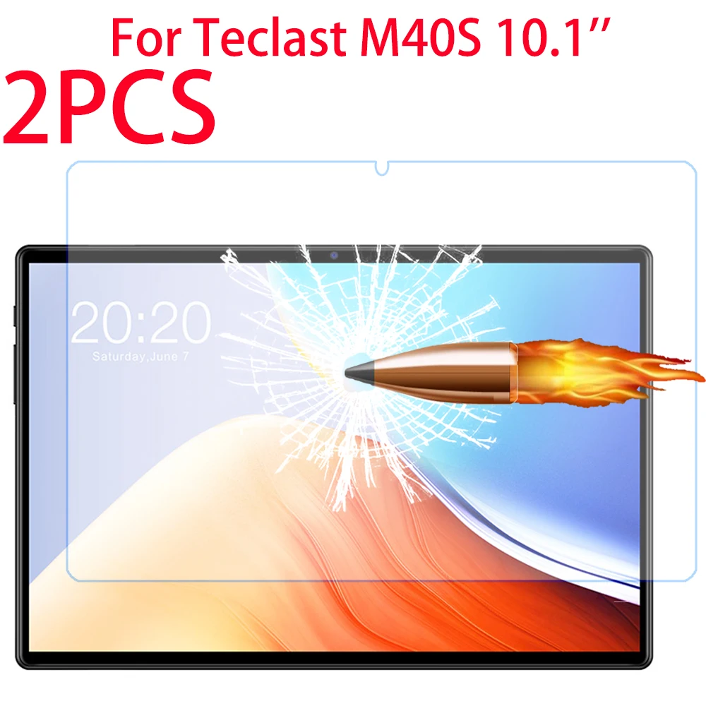 

2 PCS 9H Tempered Glass Screen Protector For Teclast M40S 10.1 inch Tablet Tempered Glass For Teclast M40S Protective Film