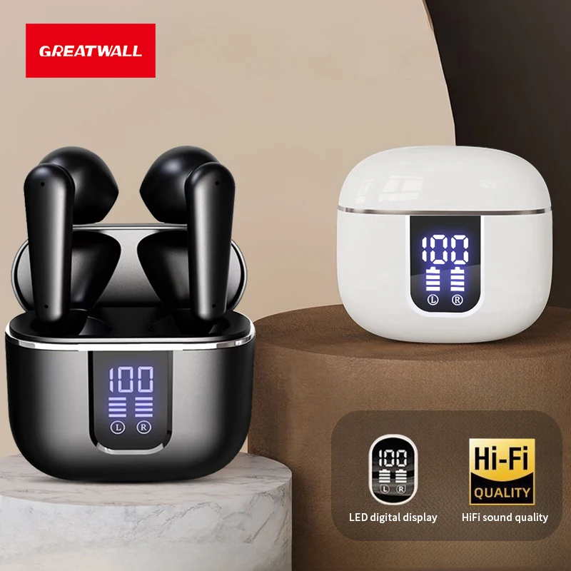 GREATWALL Wireless Earbuds Bluetooth 5.3 Headphones  Earphones Sport Headsets HIFI sound quality