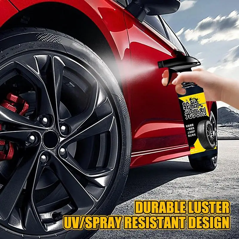 

Tire Shine Foam Spray 500ml User Friendly Tire Dressing UV Protection For That Wet Look Easy To Apply Spray For Precise Even