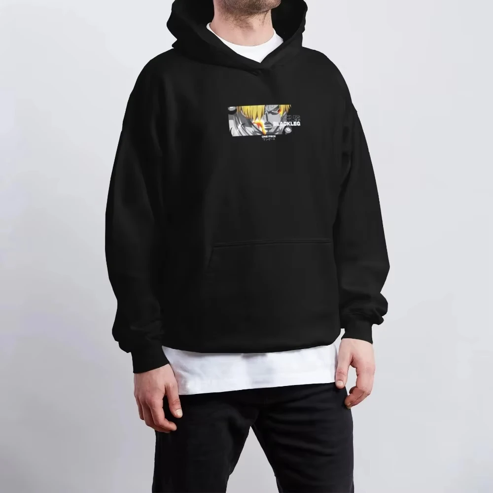 ONE PIECE 2025 Nuovo maglione con cappuccio da uomo caldo Vinsmoke Sanji Anime giapponese Primavera e autunno Ragazzo Abbigliamento genitore-figlio per bambini