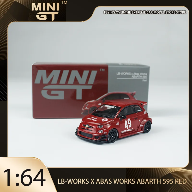 

MINIGT 1:64 LB-WORKS Abas Works ABARTH 595 Alloy Premium Diecast Vehicle Model Toys Collectible Display Piece