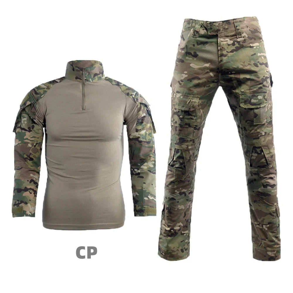 2PCS Tactical Uniform Suits Military Outdoor Camouflage Suit Hunting Shirts Pants Fish Trainning Airsoft Paintball Clothes Sets - view 2