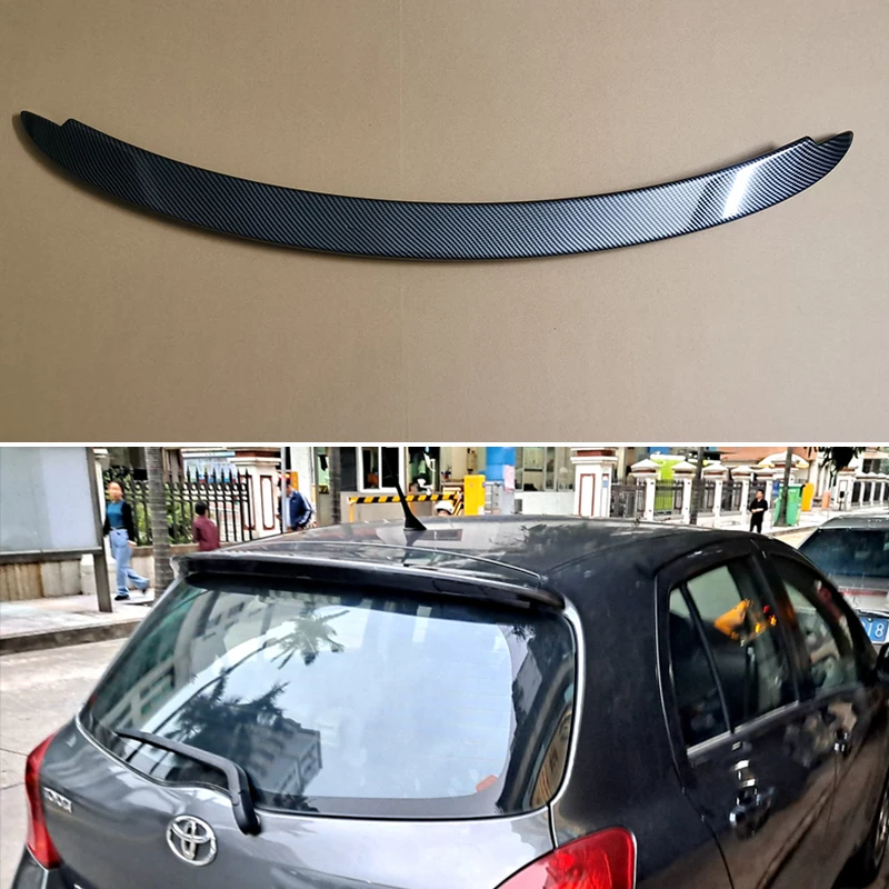 For Toyota Yaris 2008--2013 Year Roof Spoiler Factory Style Rear Wing Body Kit Accessories ABS Plastic