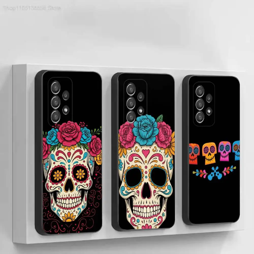 Day Of The D-Dead  Black Soft Protective Case For Samsung Galaxy S30, 25,24,23,22,21,20,10 Ultra Plus Lite FE