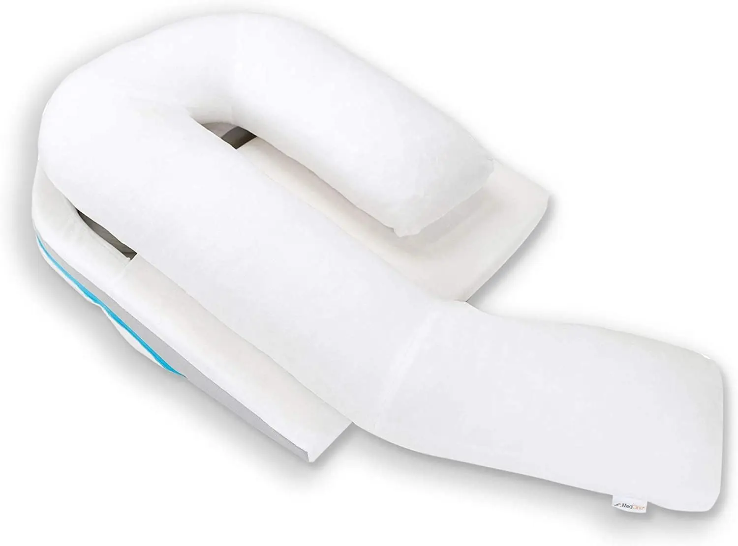 Shoulder Relief Wedge and Body Pillow System, Right or Left Side Sleeping Comfort, Medical Grade, Size Large (5’10 and Above)