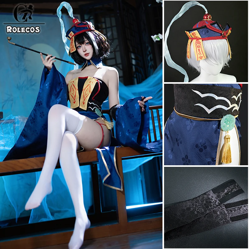 

ROLECOS Game Azur Lane ROC Hwah Jah Cosplay Costume Women Halloween Carnival party Role Play Little Zombie Sexy Uniform