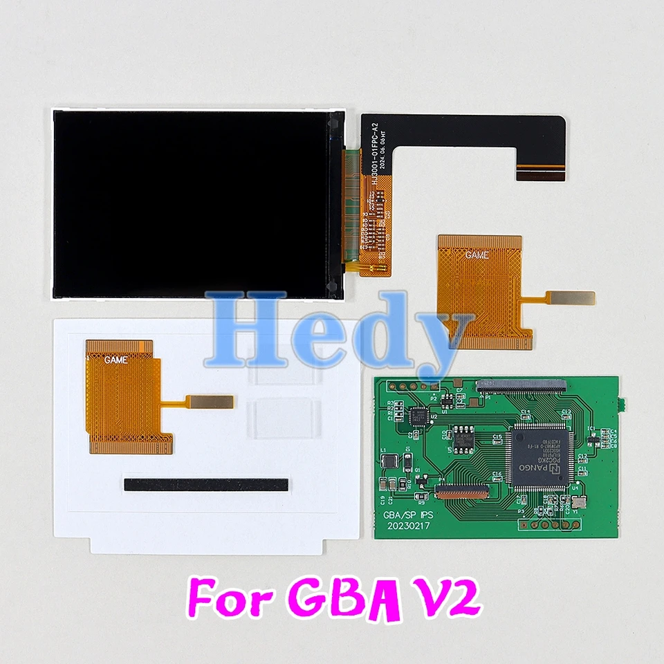 1 セット GBA V2.0 IPS GBA 液晶画面 10 レベル高輝度バックライト