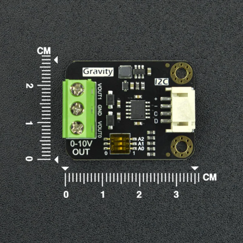 I2C to two 0~10V voltage modules