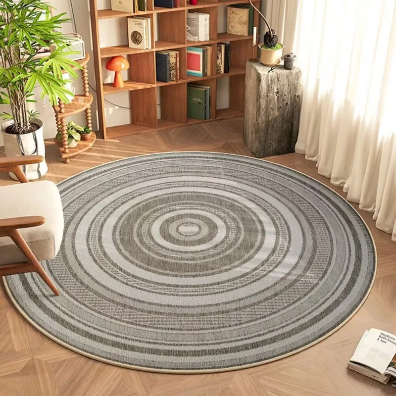 Colorful Bohemian Round Rug with Mandala Pattern – Ethnic Style Decor Carpet for Living Room & Bedroom