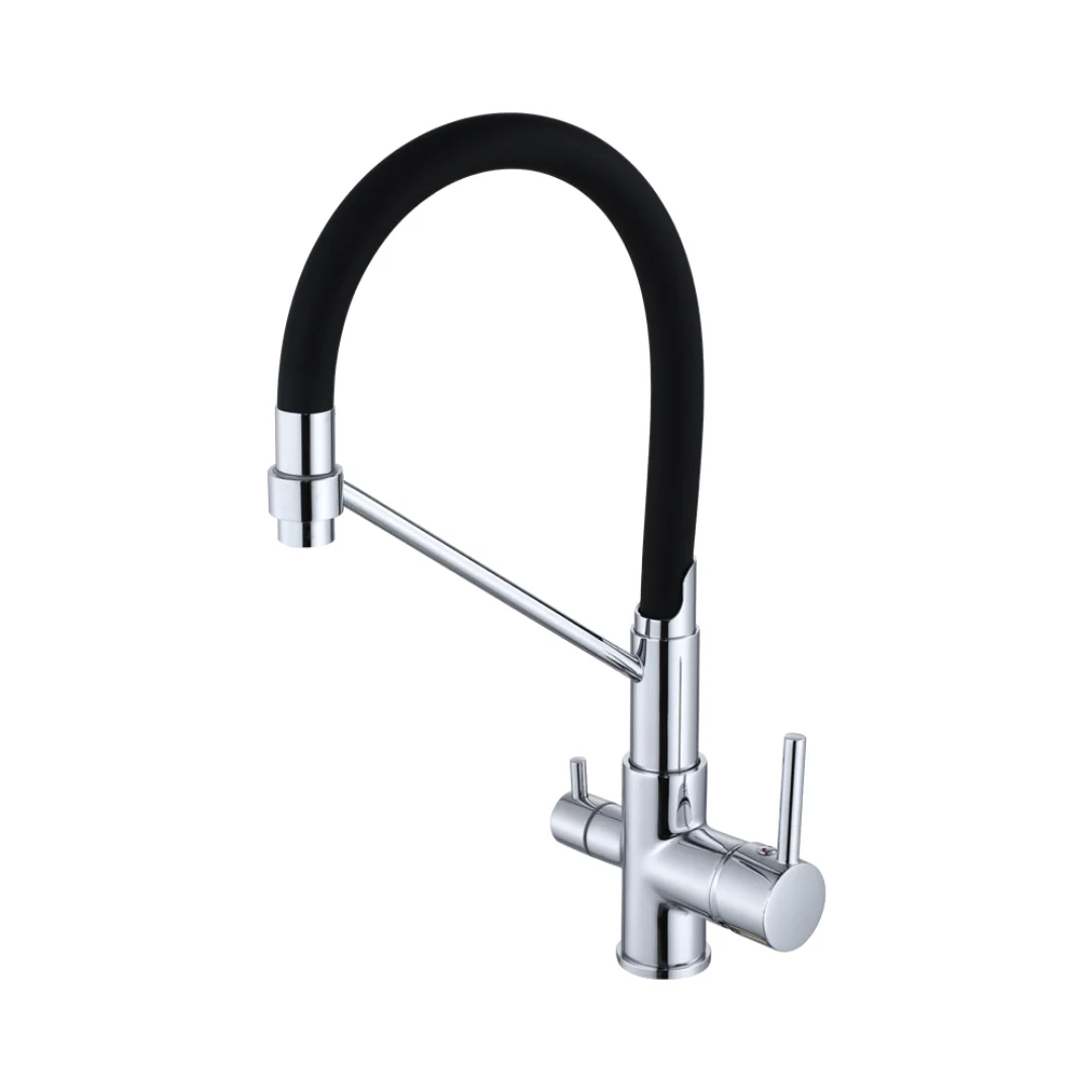 Luanniao Brass Kitchen Faucets Hot And Cold and Water Faucets Chrome Basin Sink Square Tap Mixers Kitchen Faucet