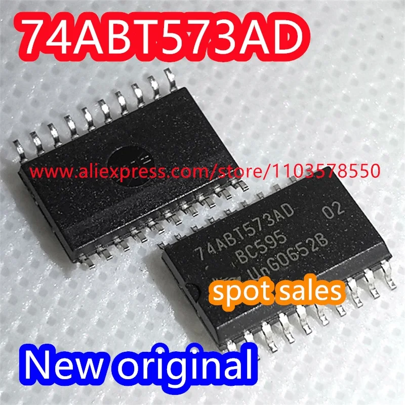 (10PCS)  Brand new original 74ABT573 74ABT573AD tri state eight channel D-type transparent latch IC chip SMT SOP20