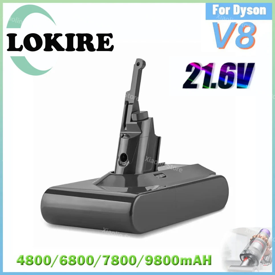21.6V For Dyson V8 9800mAh Replacement Battery for Dyson V8 Cordless Vacuum Hand Vacuum Cleaner For Dyson V8