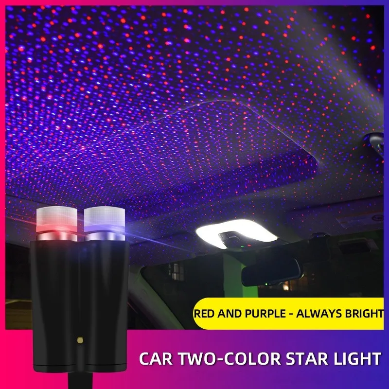 Automotive Universal Starry Sky Top Atmosphere Light USB Socket Car Roof Full Sky Star Voice Controlled LED Atmosphere Light