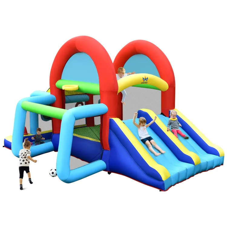 Inflatable Jumping Castle Bounce House ideswithout Blower with Dual Sl