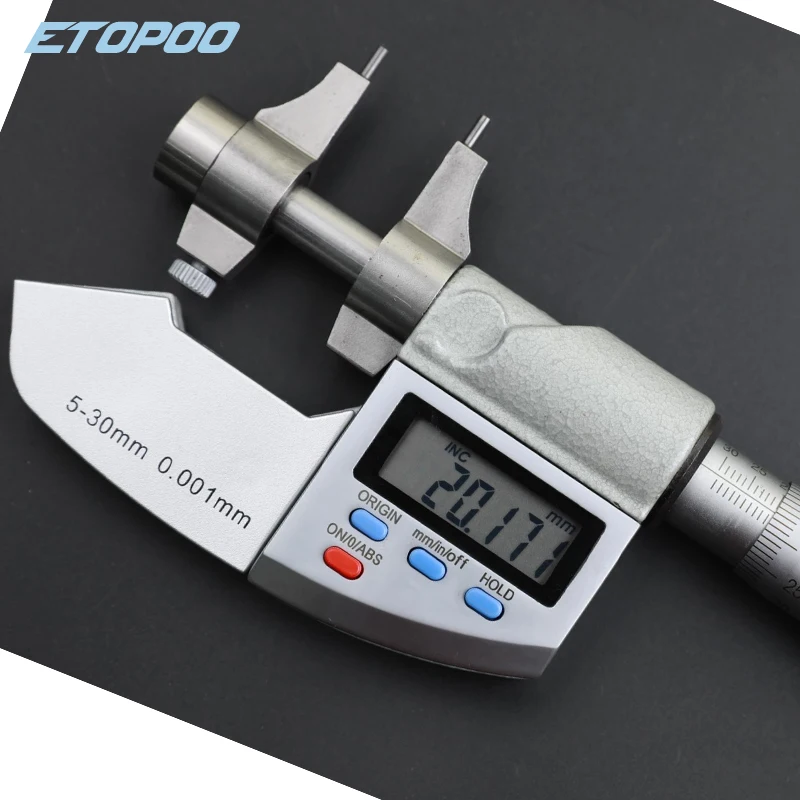 MACA 5-30/25-50mm Digital Micromaster Micrometer Electronic Outside Micrometer Carbide Tip Measure Tools Caliper Gauge