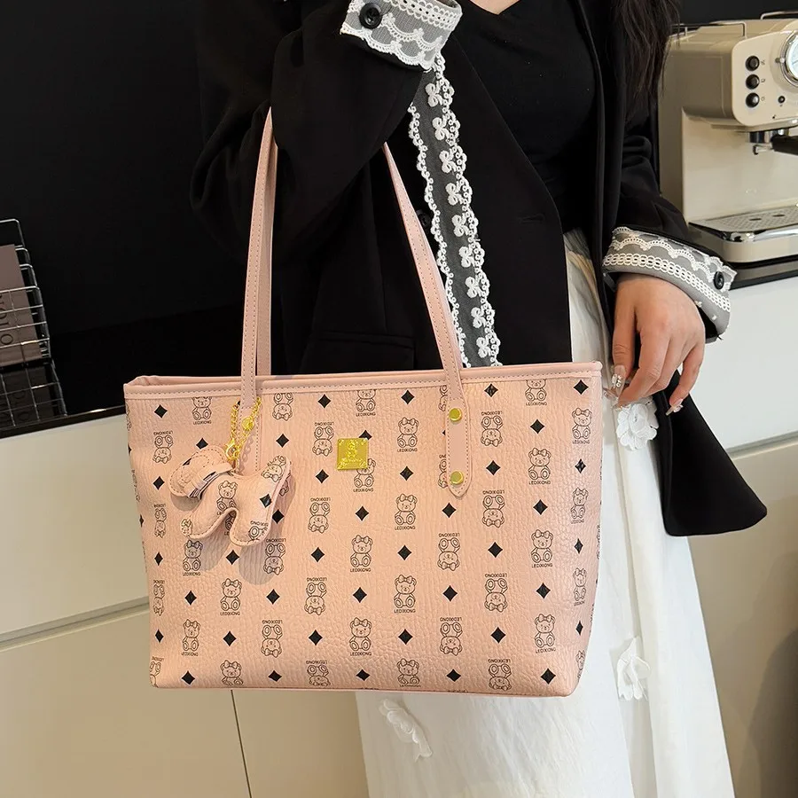 Bolso de Hombro Casual de Gran Capacidad para Mujer, Primavera 2026, Versátil, para el Trabajo, Viajes, Estilo Retro, de Alta Calidad