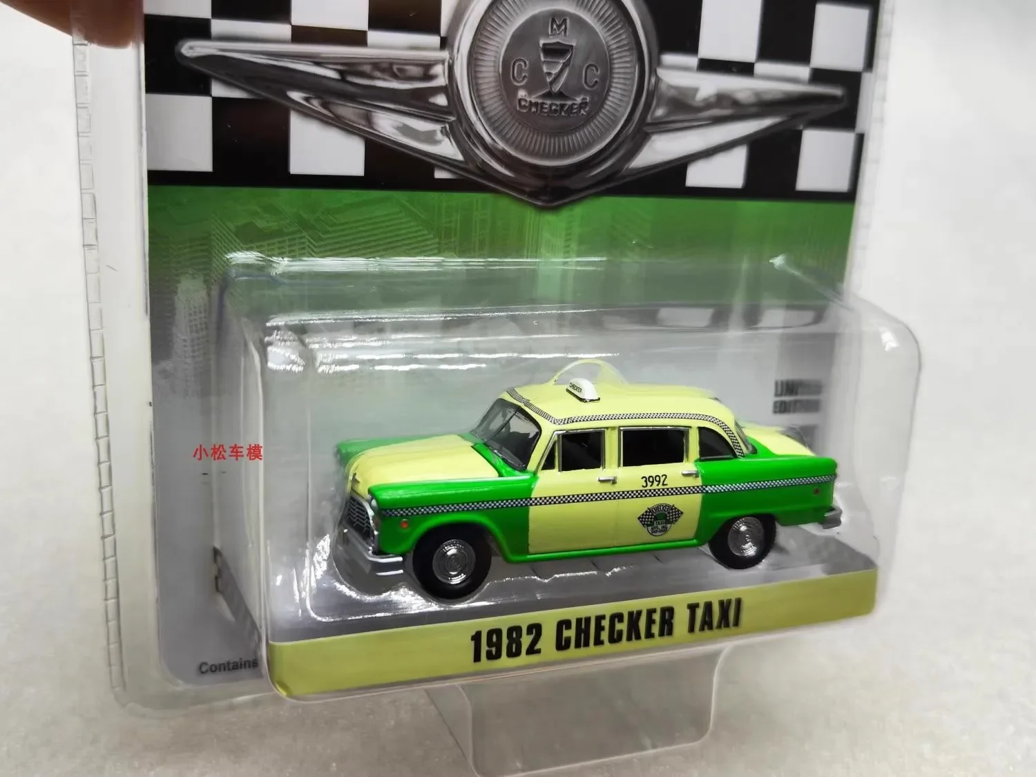 1:64 1982 Checker Taxi Druckguss Metall legierung Modell auto Spielzeug für die Geschenks ammlung