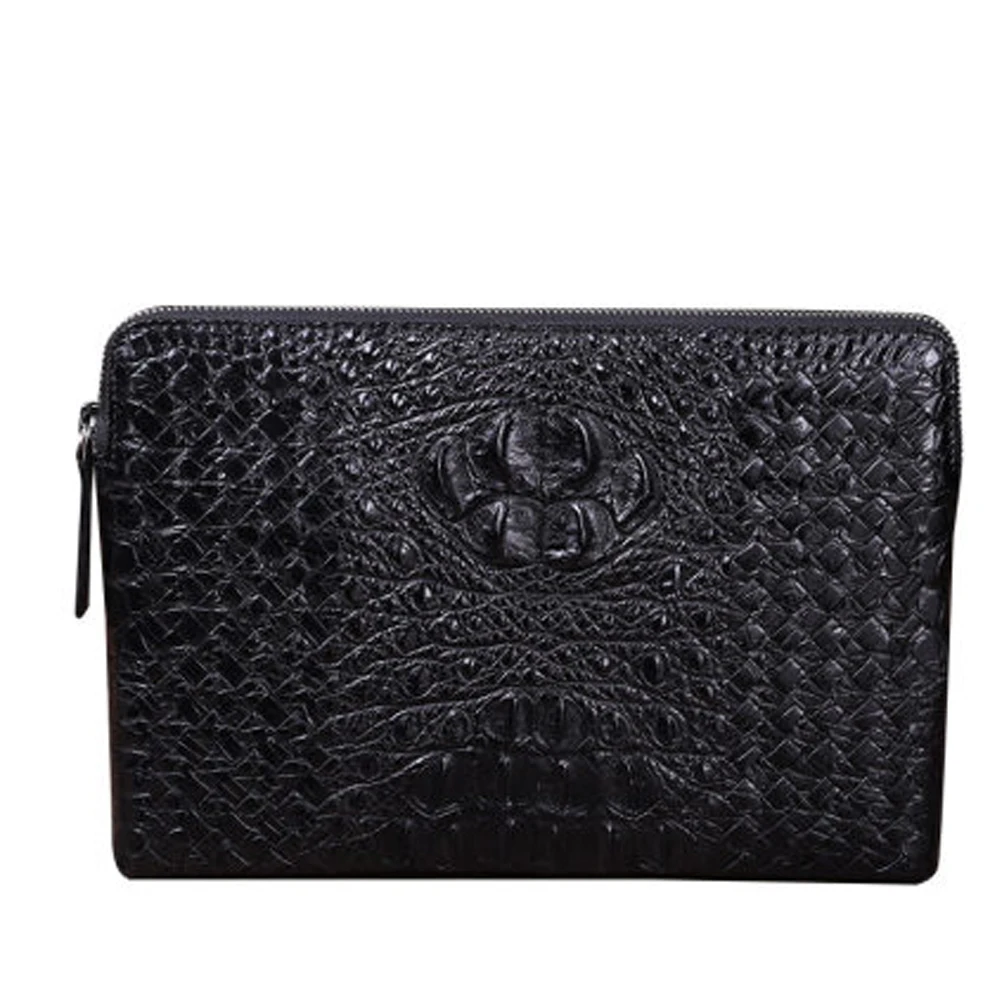 

KEXIMA heimanba Thailand male crocodile handbags large capacity male envelope bag business weaving Hand caught bag men bag