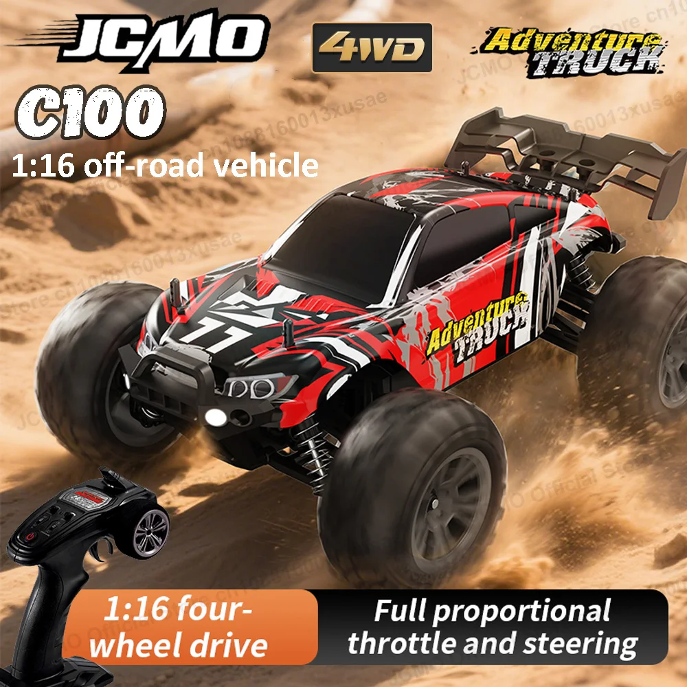 

Радиоуправляемая модель автомобиля JCMO 1:16 2.4G с LED-подсветкой, полноприводный внедорожник для бездорожья, игрушка-автомобиль для приключений на открытом воздухе, подарки для детей
