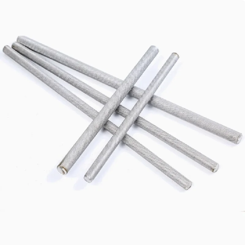 Knurled Stainless Steel Round Rod
