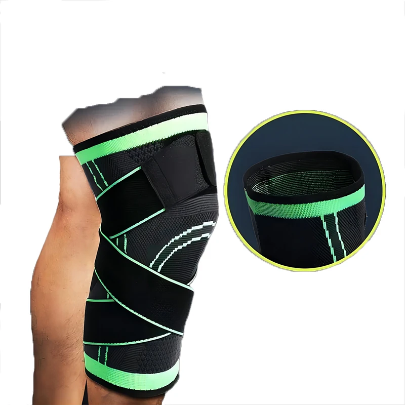 2PCS Fitness Running Cycling Knee Support Braces Elastic Nylon Sport Compression Knee Pad Sleeve For Basketball Volleyball