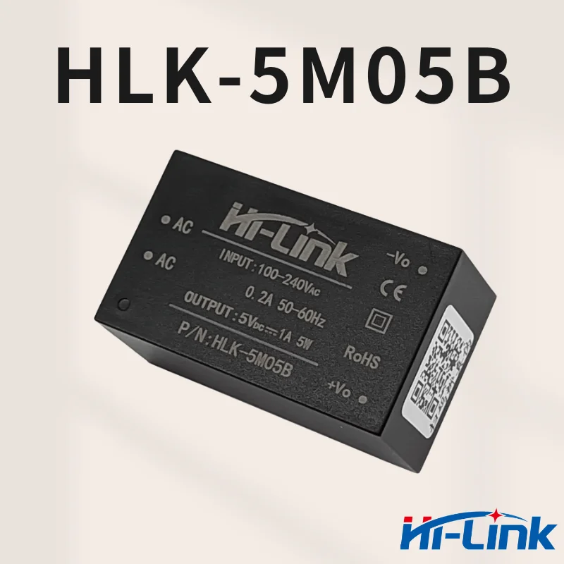 AC-DC โมดูลสวิตช์ไฟแยกขนาดเล็กพิเศษ 5W การใช้พลังงานต่ําสีเขียวการคุ้มครองสิ่งแวดล้อม HLK-5M05
