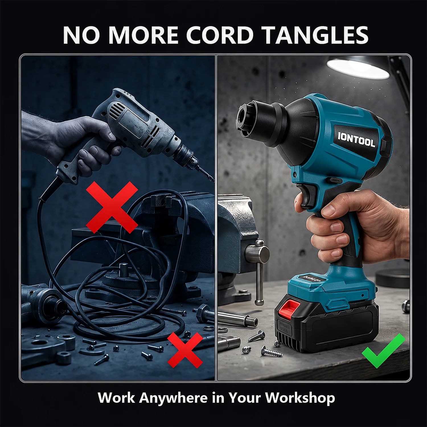 Soprador de Ar IONTOOL 29.7kPa - Workshop Cleaning Tools avaliação e preço