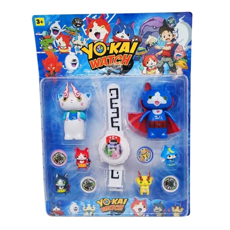 Japan Anime Model Toy Yokai Watch DX Action Figure Collection Yo Kai Wristband with Medals Light Music Watch Children Gifts