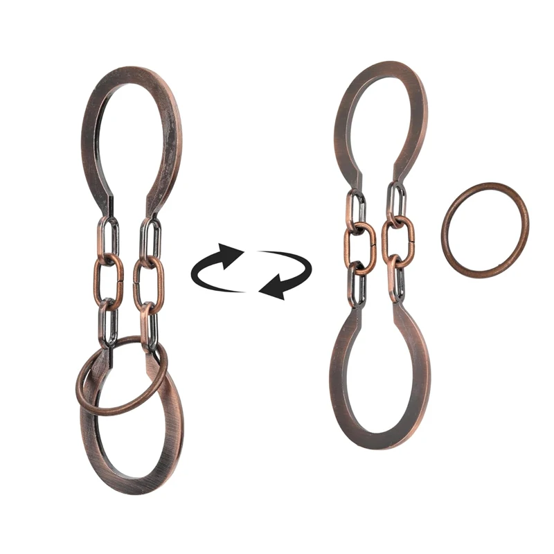 Classical Horseshoe Cast Metal Brain Teaser Puzzles Disentanglement Logic Skill Development Problem Solving Toys For Kids Adults view 2