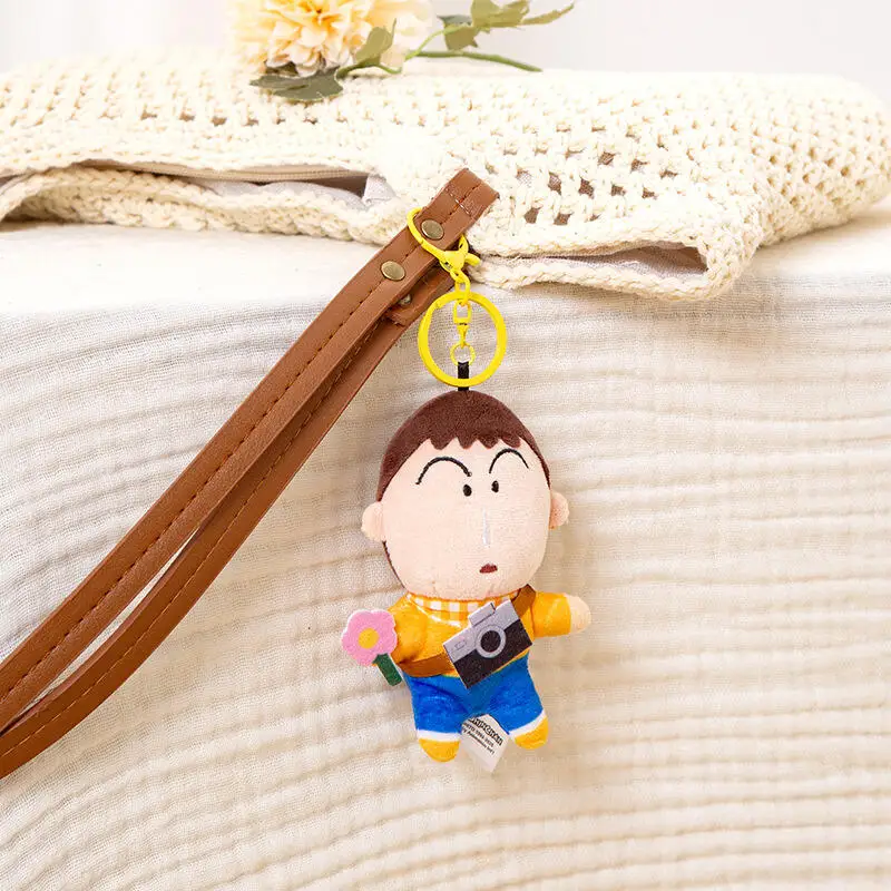 Crayon Shin Chan Cartoon Plush Pendant Cute Doll Hanging Ornament Stylish Accessory for Backpack Bag Decor Birthday Gift