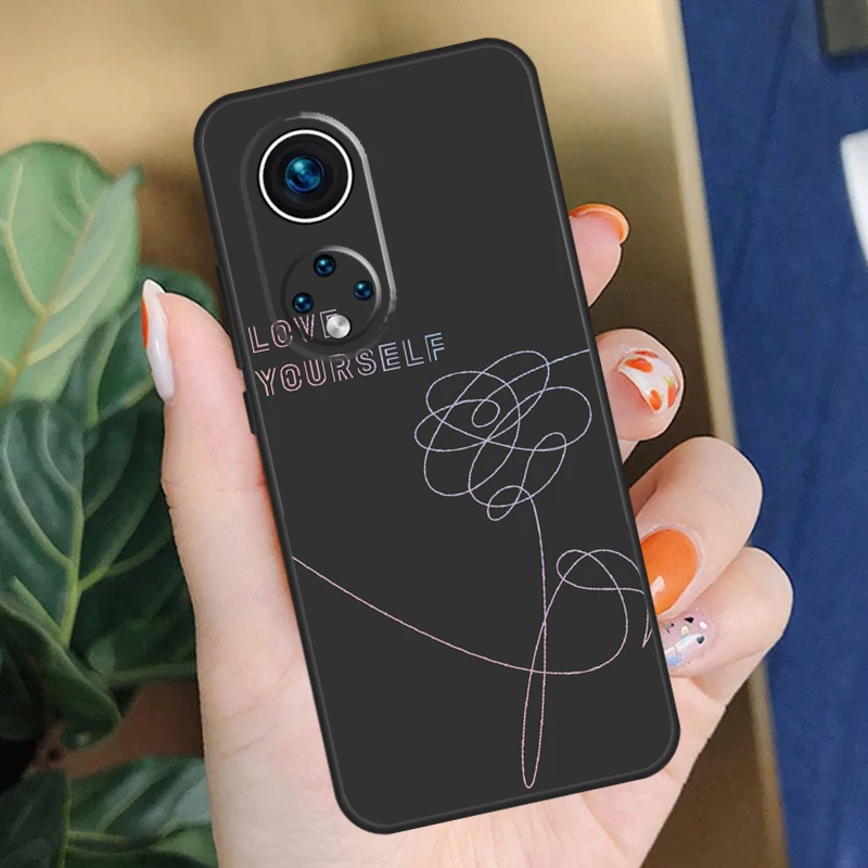 Love Yourself Flower Kpop Case For Honor Magic 5 Pro 8X 9X X8a X9a X7a X6a Honor X8 X9 X7 X6 50 70 90 Lite Cover